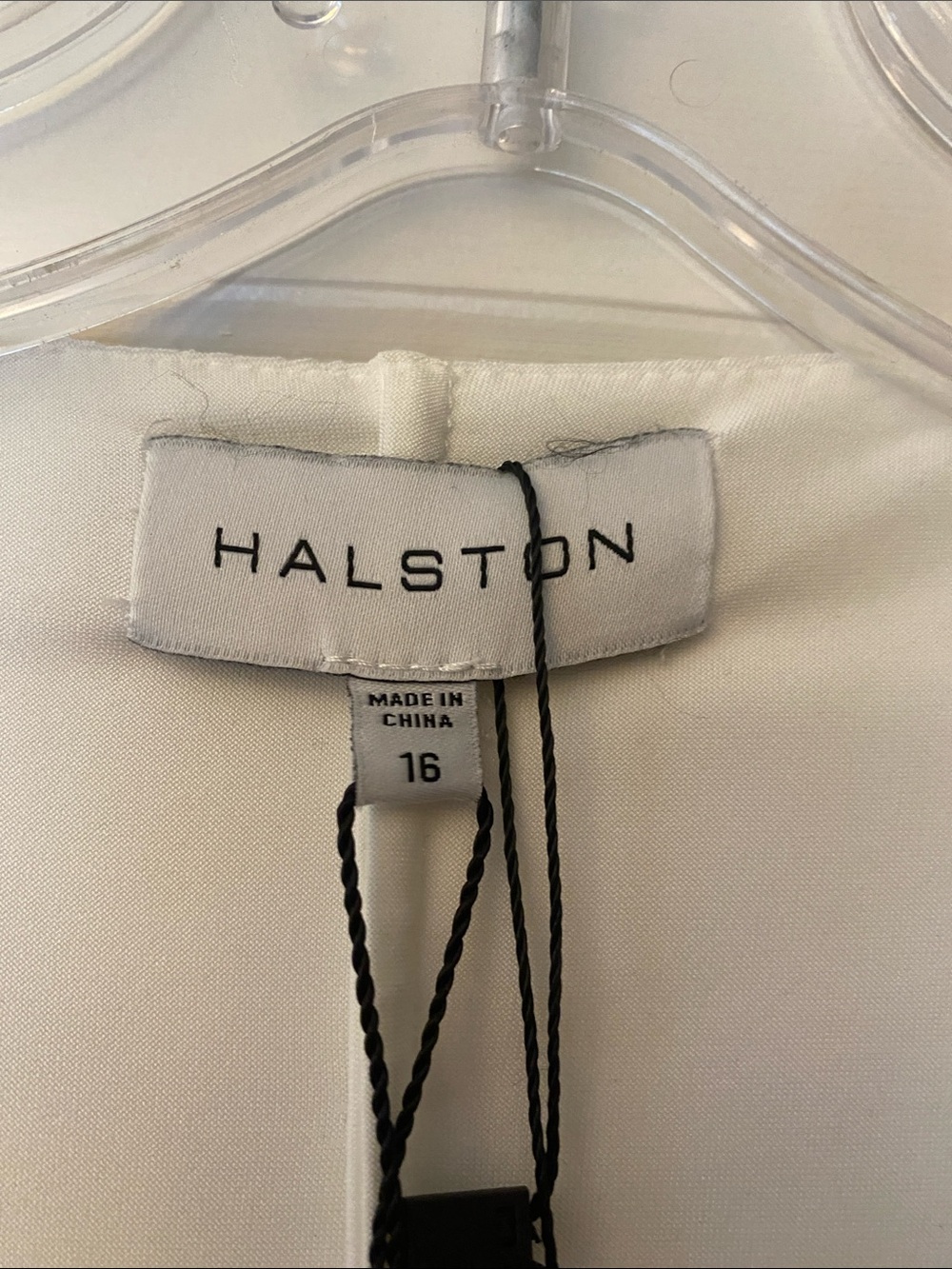 Halston Fay Draped Jersey Plunge Mini Dress NWT Size 16 - Picture 4 of 9
